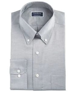 Club Room Men's Regular Fit Cotton Yarn-Dyed Pinpoint Dress Shirt, Created For Macy's -Adidas Shop 13858581 fpx