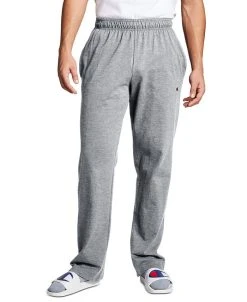Champion Men's Jersey Open-Bottom Pants