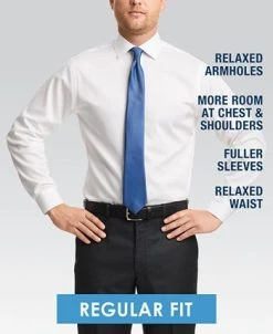 Michael Kors N's Regular Fit Airsoft Non-Iron Performance Dress Shirt -Adidas Shop 15102025 fpx 5