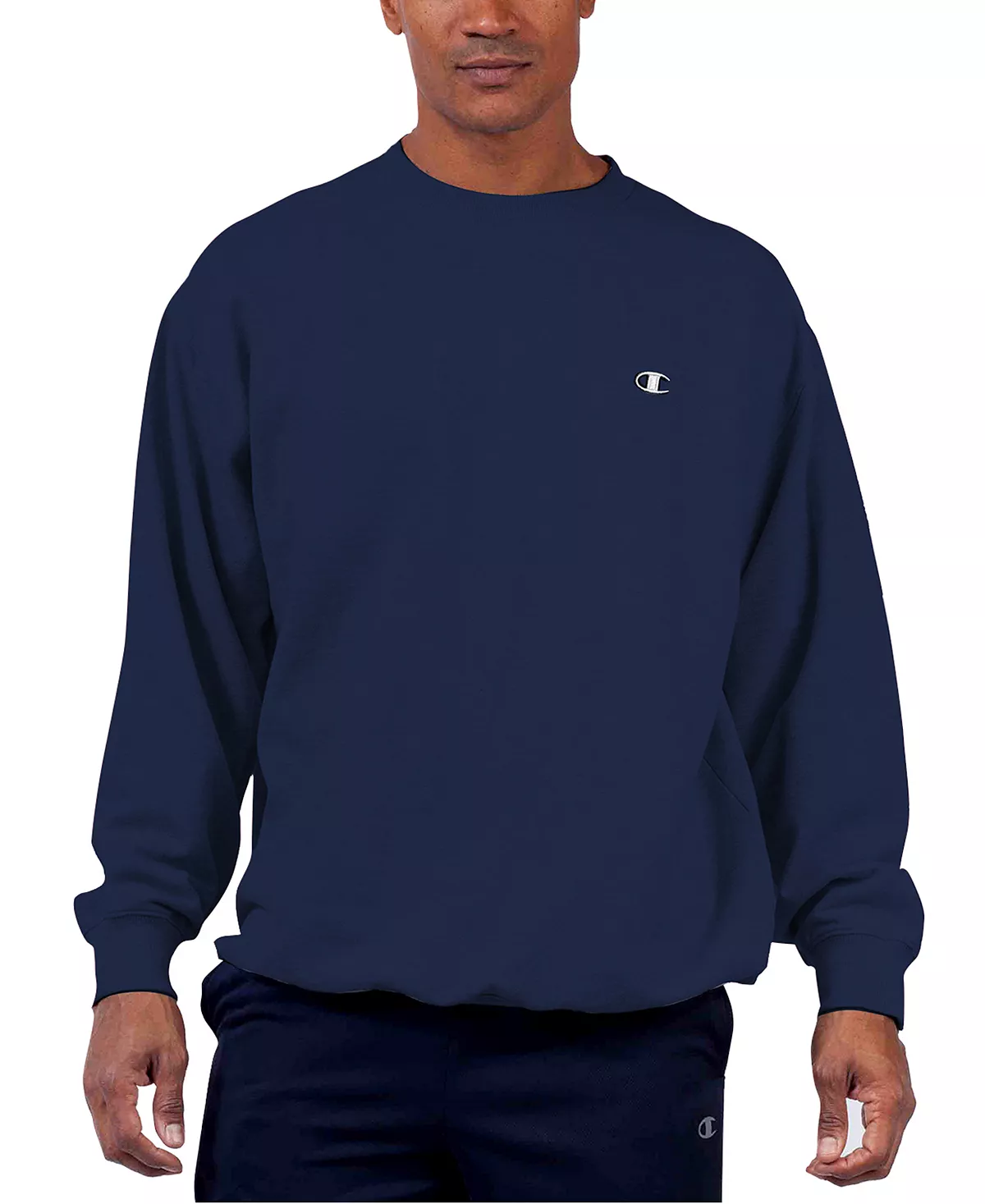 Champion Men's Big & Tall Powerblend Fleece Sweatshirt 5 Champion Men's Big & Tall Powerblend Fleece Sweatshirt - Image 3