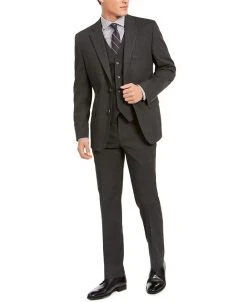 Alfani Men's Classic-Fit Stretch Solid Suit Separates, Created For Macy's