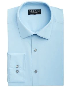 Alfani Men's Regular Fit Solid Dress Shirt, Created For Macy's