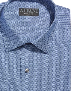 Alfani Men's Regular Fit 2-Way Stretch Performance Shirt, Created For Macy's -Adidas Shop 18728087 fpx