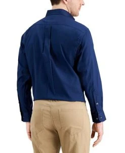 Club Room Men's Regular Fit Cotton Pinpoint Dress Shirt, Created For Macy's -Adidas Shop 18735031 fpx