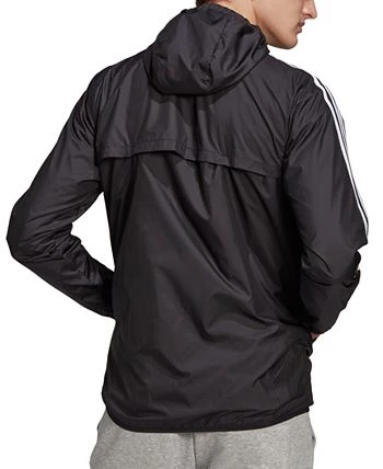 ADIDAS Men's AEROREADY Essentials 3-Stripes Windbreaker 4 ADIDAS Men's AEROREADY Essentials 3-Stripes Windbreaker - Image 2