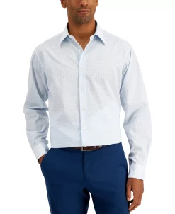 Club Room Men's Regular Fit Check Dress Shirt, Created For Macy's -Adidas Shop 19179673 fpx