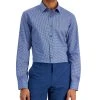 Alfani Men's Slim Fit Houndstooth Dress Shirt, Created For Macy's