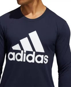 ADIDAS Men's Logo Long-Sleeve T-Shirt -Adidas Shop 19789957 fpx