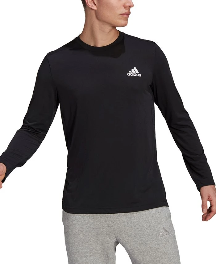 ADIDAS Men's Feelready Logo Graphic Training T-Shirt 3 ADIDAS Men's Feelready Logo Graphic Training T-Shirt