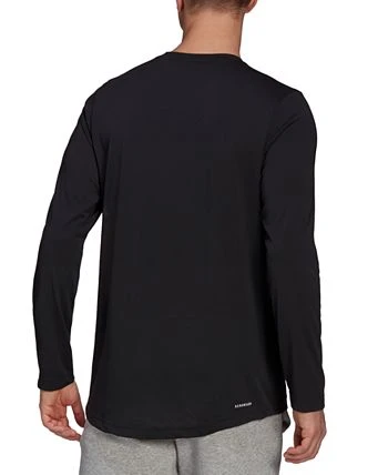 ADIDAS Men's Feelready Logo Graphic Training T-Shirt 4 ADIDAS Men's Feelready Logo Graphic Training T-Shirt - Image 2