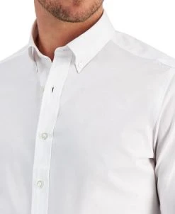 Club Room Men's Slim Fit 4-Way Stretch Solid Dress Shirt, Created For Macy's -Adidas Shop 20153508 fpx