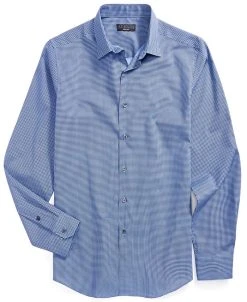 Alfani Men's Slim Fit Houndstooth Dress Shirt, Created For Macy's -Adidas Shop 20280884 fpx