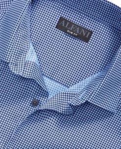 Alfani Men's Slim Fit Houndstooth Dress Shirt, Created For Macy's -Adidas Shop 20280885 fpx