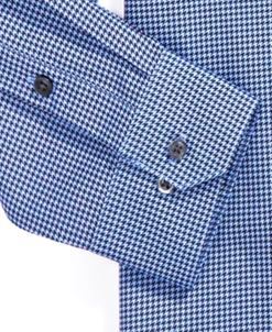 Alfani Men's Slim Fit Houndstooth Dress Shirt, Created For Macy's -Adidas Shop 20280886 fpx
