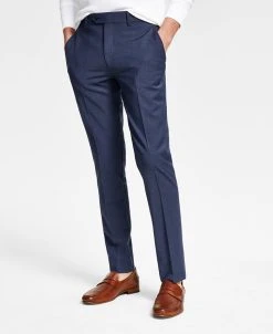 Bar III Men's Slim-Fit Solid Suit Pants, Created For Macy's