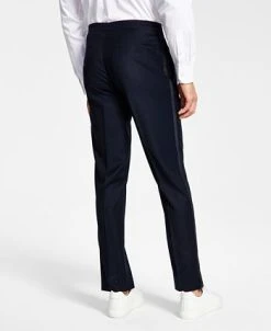 Alfani Men's Slim-Fit Navy Tuxedo Pants, Created For Macy's -Adidas Shop 20654471 fpx