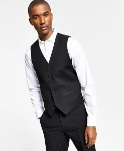 Alfani Men's Slim-Fit Stretch Tuxedo Vest, Created For Macy's