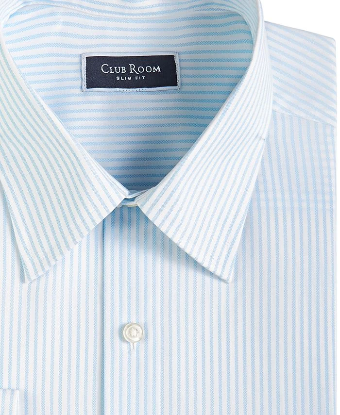 Club Room Men's Slim Fit Striped Dress Shirt, Created For Macy's 6 Club Room Men's Slim Fit Striped Dress Shirt, Created For Macy's - Image 4