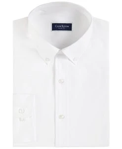 Club Room Men's Slim Fit 4-Way Stretch Solid Dress Shirt, Created For Macy's -Adidas Shop 20727643 fpx