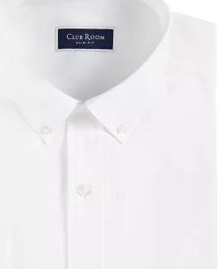 Club Room Men's Slim Fit 4-Way Stretch Solid Dress Shirt, Created For Macy's -Adidas Shop 20727647 fpx