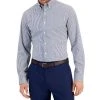 Club Room Men's Slim Fit 4-Way Stretch Stripe Dress Shirt, Created For Macy's -Adidas Shop 21535762 fpx