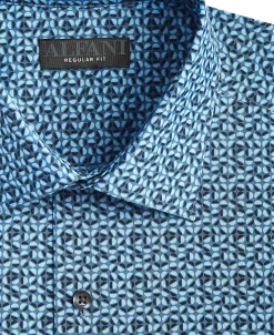 Alfani Men's Regular Fit Traveler Stretch Dress Shirt, Created For Macy's -Adidas Shop 21649337 fpx