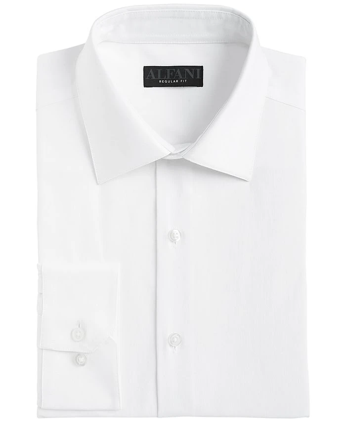 Alfani Men's Regular Fit 2-Way Stretch Stain Resistant Dress Shirt, Created For Macy's 6 Alfani Men's Regular Fit 2-Way Stretch Stain Resistant Dress Shirt, Created For Macy's - Image 4