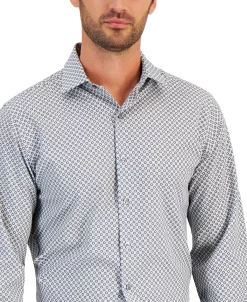 Alfani Men's Slim Fit 4-Way Stretch Geo-Print Dress Shirt, Created For Macy's 8 Alfani Men's Slim Fit 4-Way Stretch Geo-Print Dress Shirt, Created For Macy's -Adidas Shop 21685128 fpx