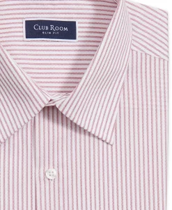 Club Room Men's Slim Fit Striped Dress Shirt, Created For Macy's -Adidas Shop 22157536 fpx