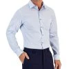 Alfani Men's Slim Fit 2-Way Stretch Stain Resistant Geometric Print Dress Shirt, Created For Macy's