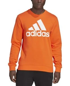 ADIDAS Men's Crewneck Logo Graphic Sweatshirt