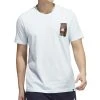 ADIDAS Men's Boost You Up Coffee Graphic Crewneck Short-Sleeve T-Shirt