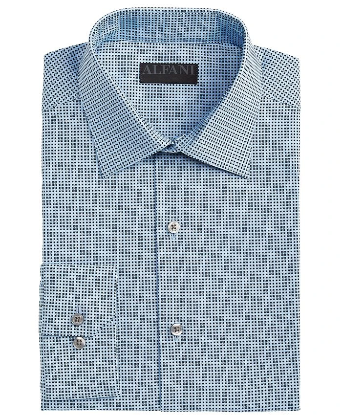 Alfani Men's Slim Fit 2-Way Stretch Stain Resistant Geometric Print Dress Shirt, Created For Macy's 6 Alfani Men's Slim Fit 2-Way Stretch Stain Resistant Geometric Print Dress Shirt, Created For Macy's - Image 4
