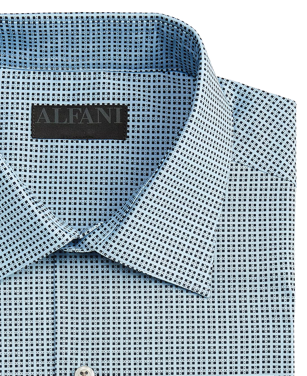 Alfani Men's Slim Fit 2-Way Stretch Stain Resistant Geometric Print Dress Shirt, Created For Macy's 7 Alfani Men's Slim Fit 2-Way Stretch Stain Resistant Geometric Print Dress Shirt, Created For Macy's - Image 5