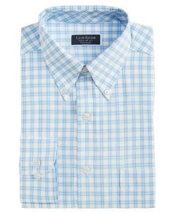 Club Room Men's Regular Fit Boledo Plaid Traveler Dress Shirt, Created For Macy's -Adidas Shop 22610380 fpx