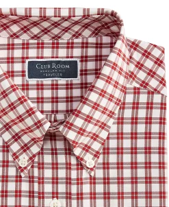 Club Room Men's Regular Fit Boledo Plaid Traveler Dress Shirt, Created For Macy's -Adidas Shop 22610385 fpx