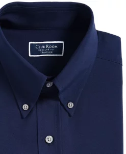 Club Room Men's Regular Fit Traveler Dress Shirt, Created For Macy's -Adidas Shop 22734369 fpx