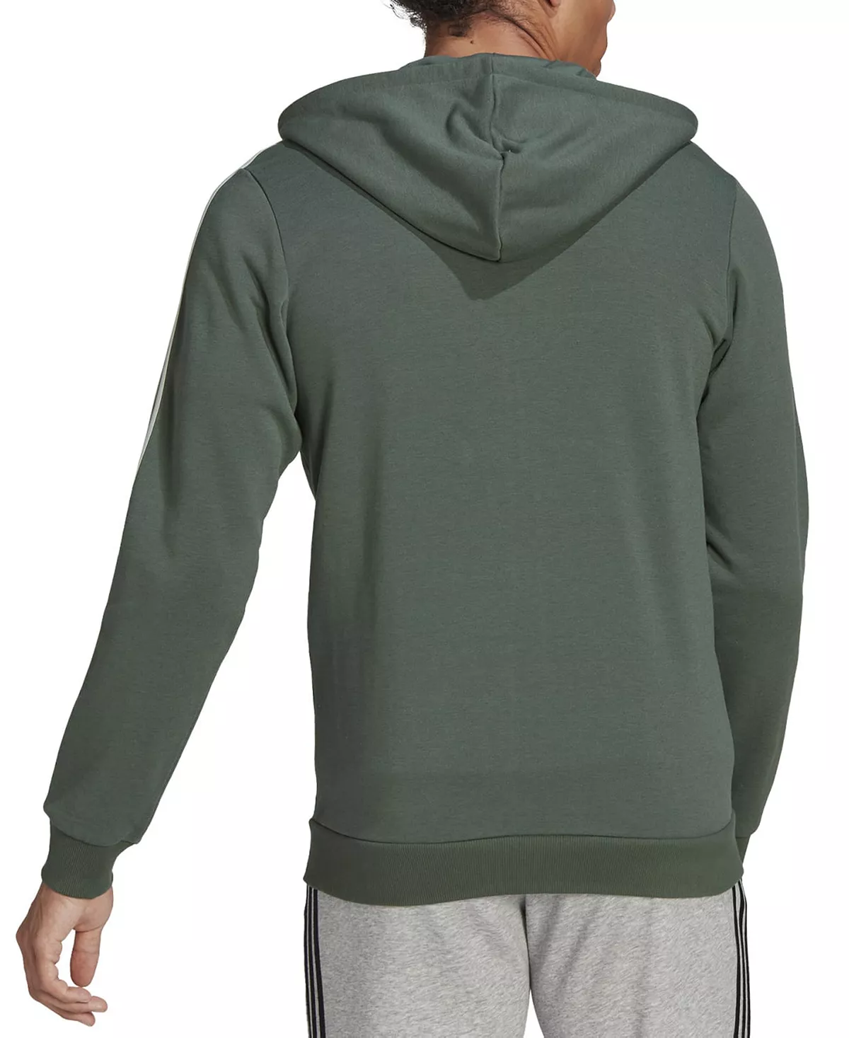 ADIDAS Men's Essentials Full-Zip Hoodie 9 ADIDAS Men's Essentials Full-Zip Hoodie - Image 7
