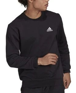ADIDAS Men's Feel Cozy Essentials Classic-Fit Embroidered Logo Fleece Sweatshirt