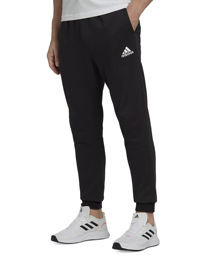 ADIDAS Men's Cozy Fleece Tapered Leg Mid-Rise Jogger Pants 3 ADIDAS Men's Cozy Fleece Tapered Leg Mid-Rise Jogger Pants