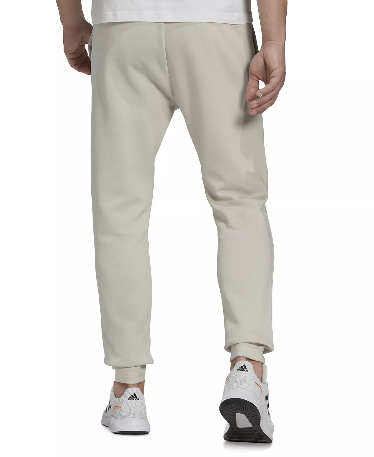 ADIDAS Men's Cozy Fleece Tapered Leg Mid-Rise Jogger Pants 7 ADIDAS Men's Cozy Fleece Tapered Leg Mid-Rise Jogger Pants - Image 5