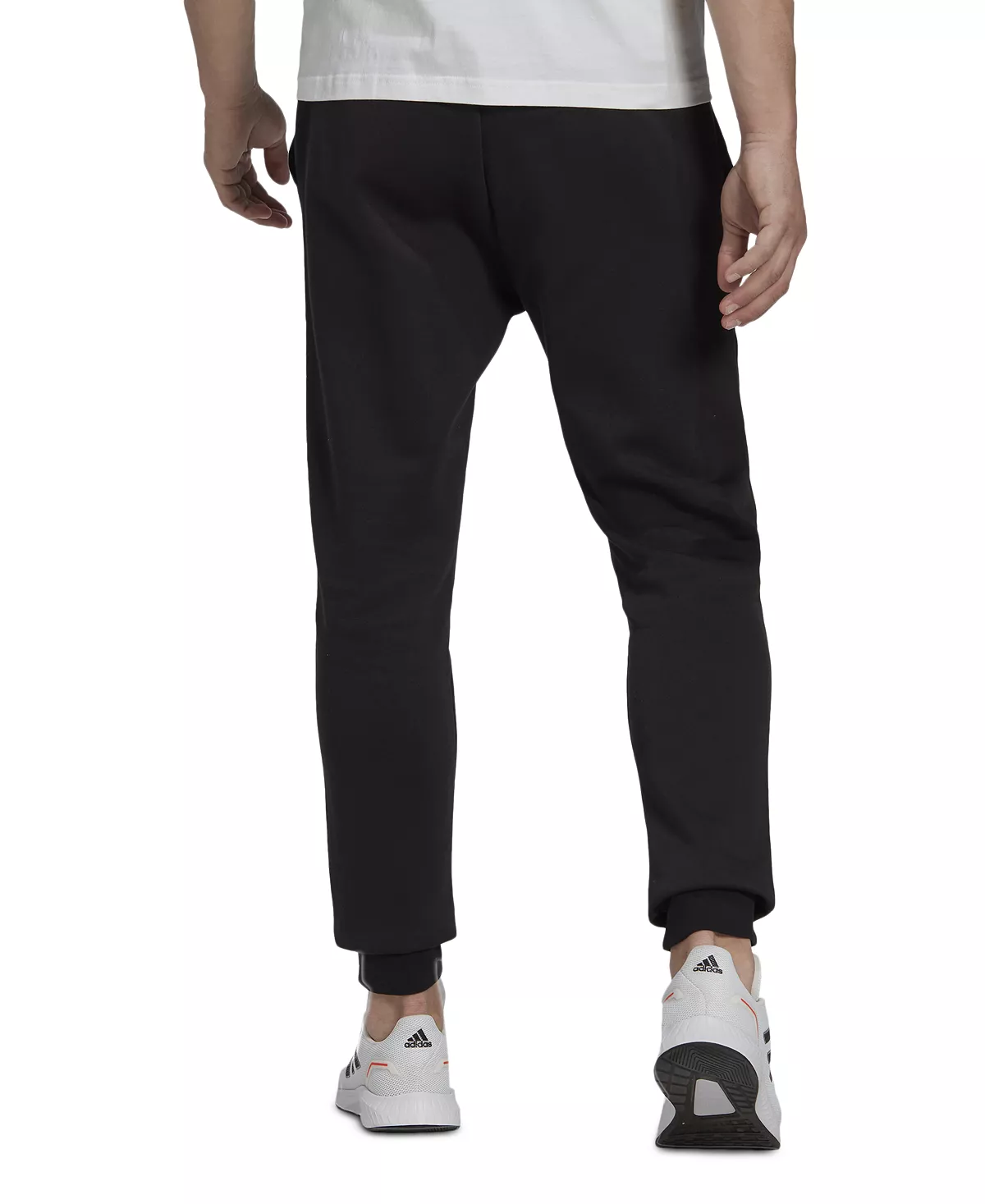 ADIDAS Men's Cozy Fleece Tapered Leg Mid-Rise Jogger Pants 4 ADIDAS Men's Cozy Fleece Tapered Leg Mid-Rise Jogger Pants - Image 2