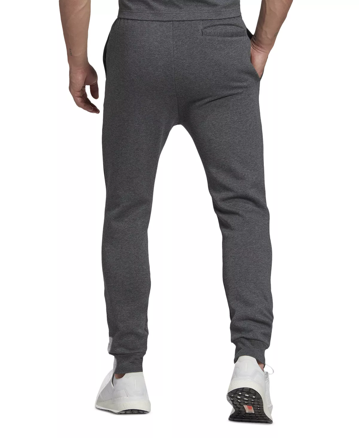 ADIDAS Men's Cozy Fleece Tapered Leg Mid-Rise Jogger Pants 6 ADIDAS Men's Cozy Fleece Tapered Leg Mid-Rise Jogger Pants - Image 4