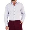 Alfani Men's Regular Fit 2-Way Stretch Stain Resistant Honeycomb Dress Shirt, Created For Macy's