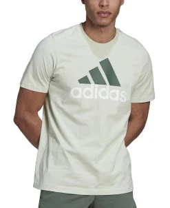 ADIDAS Men's Essentials Classic-Fit Large-Logo Pullover T-Shirt