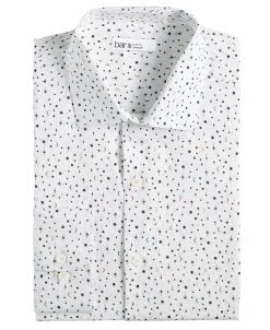 Bar III Men's Slim-Fit Star-Print Dress Shirt, Created For Macy's -Adidas Shop 22877437 fpx