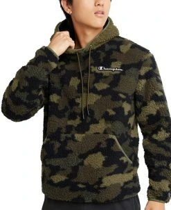 Champion Men's Cozy Standard-Fit Camouflage Plush Fleece Hoodie