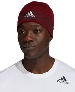ADIDAS Men's Eclipse Reversible Three-Stripe Folded Beanie