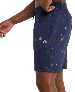 Champion Men's Global Explorer Slim-Fit Paint Splatter-Print 8 French Terry Shorts -Adidas Shop 22910002 fpx