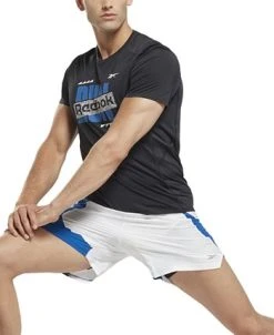 Reebok Men's Running Speedwick Colorblocked Reflective Drawstring Shorts -Adidas Shop 22966044 fpx